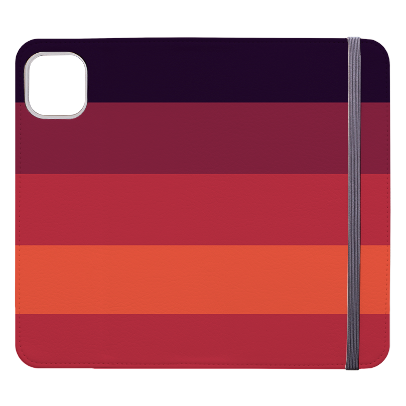 Horizontal Stripe Wallet Case Tokyo Chroma