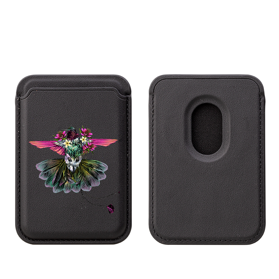 Hummingbird MagSafe Wallet- Black