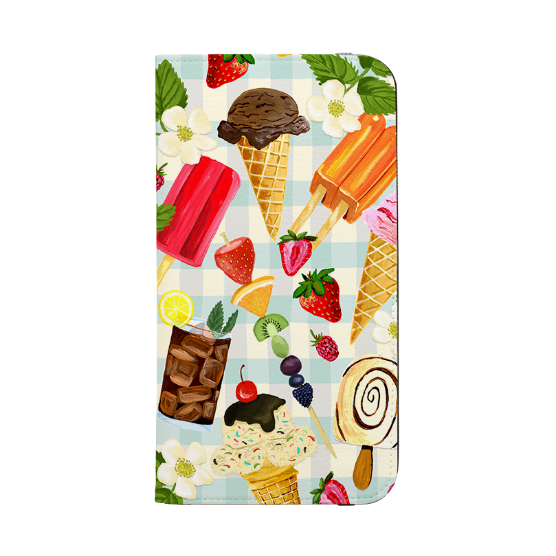 Ice Floral Wallet Case By Abby Jacobs