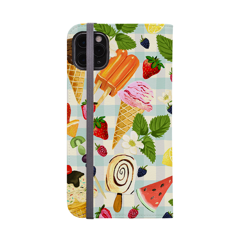 Ice Floral Wallet Case By Abby Jacobs