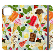 Ice Floral Wallet Case By Abby Jacobs