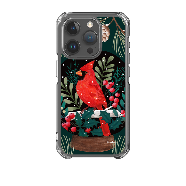 iPhone 15 Clear Case - Red Cardinal By Bex Parkin