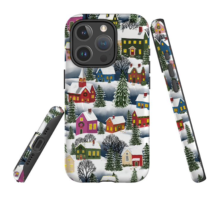 iPhone MagSafe Tough Case - Advent Street Town By Abby Jacobs
