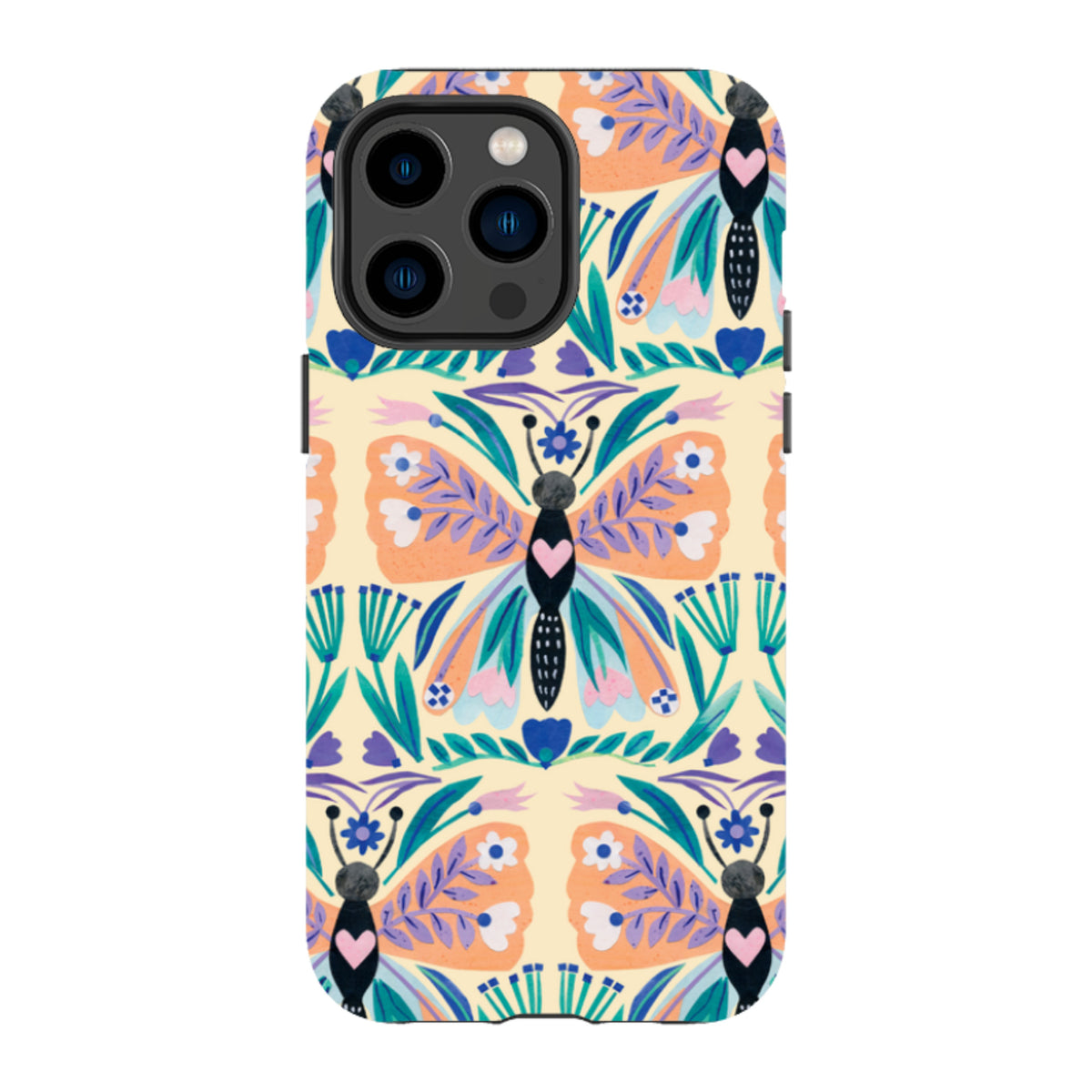 iPhone MagSafe Tough Case - All Over Butterfly By Tracey English