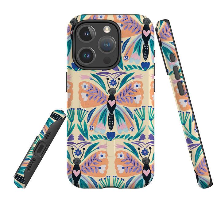 iPhone MagSafe Tough Case - All Over Butterfly By Tracey English