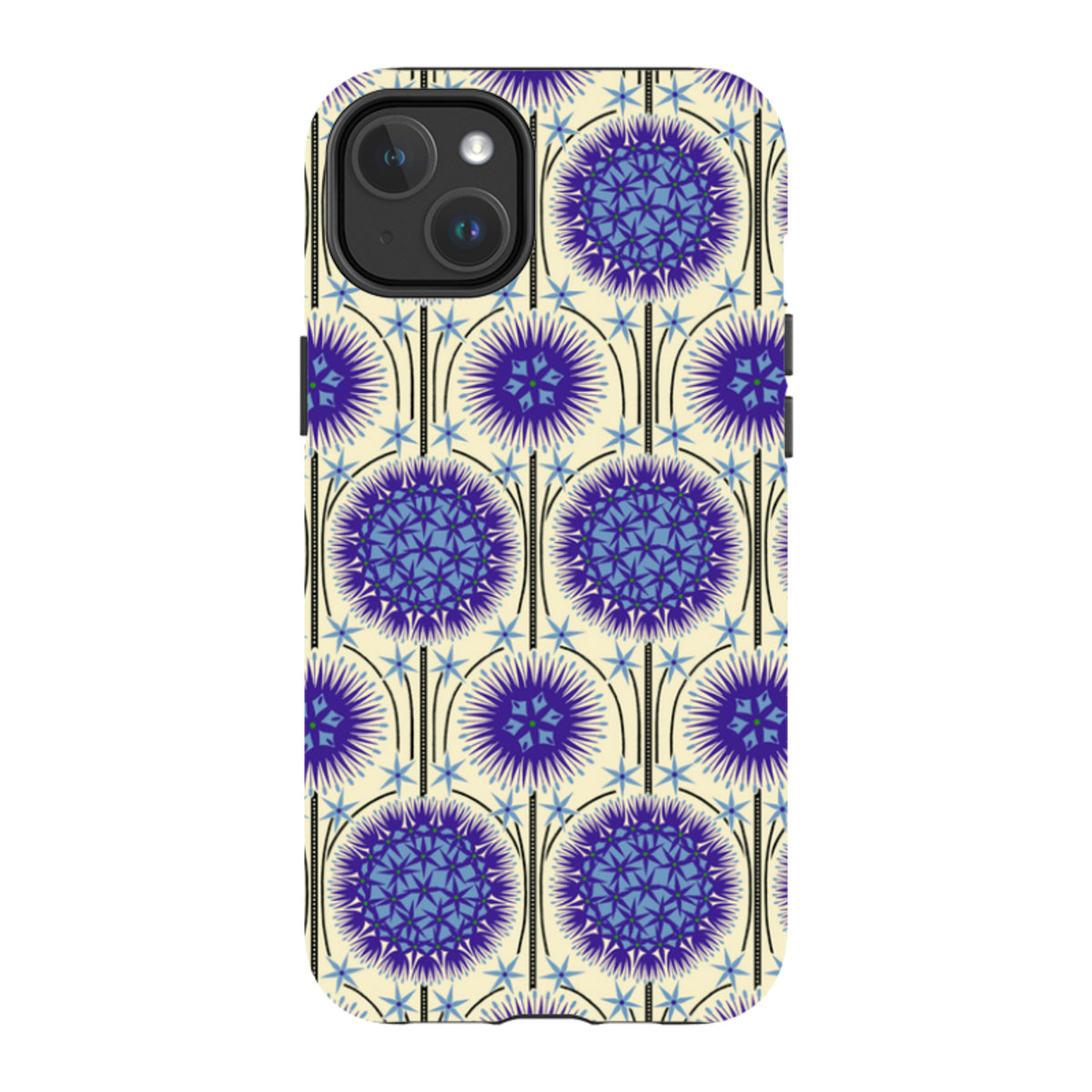 iPhone MagSafe Tough Case - Allium Cream By Cressida Bell
