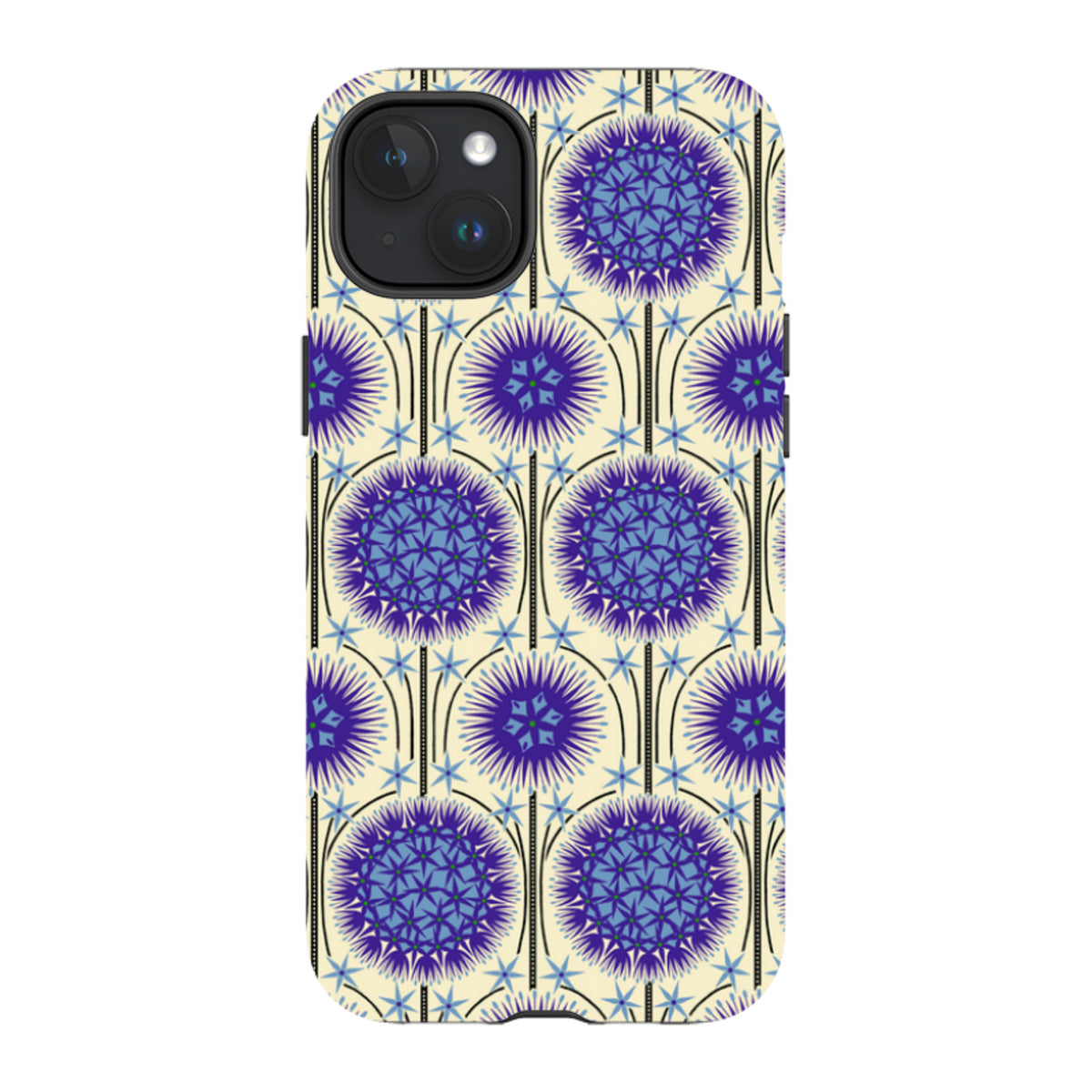 iPhone MagSafe Tough Case - Allium Cream By Cressida Bell