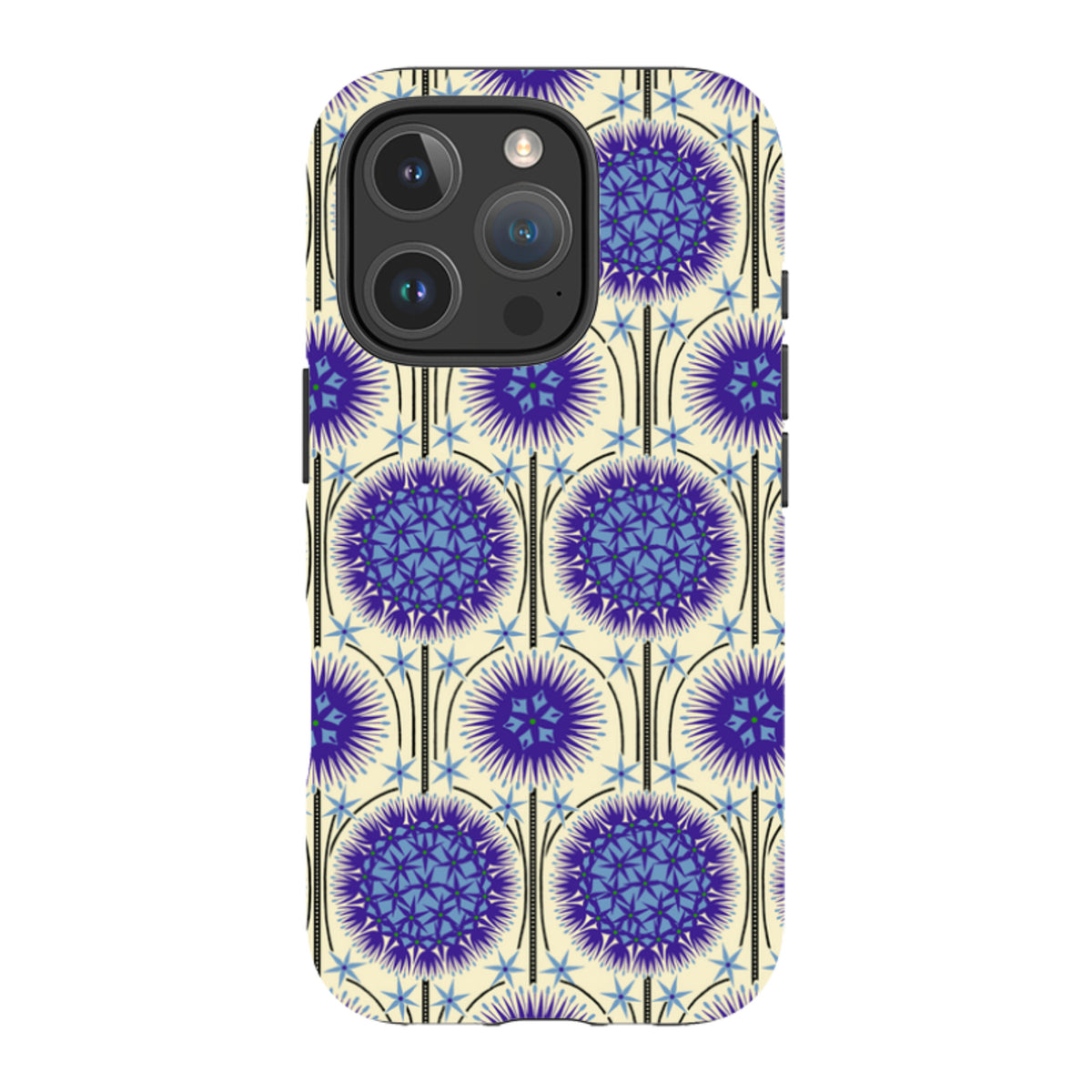 iPhone MagSafe Tough Case - Allium Cream By Cressida Bell