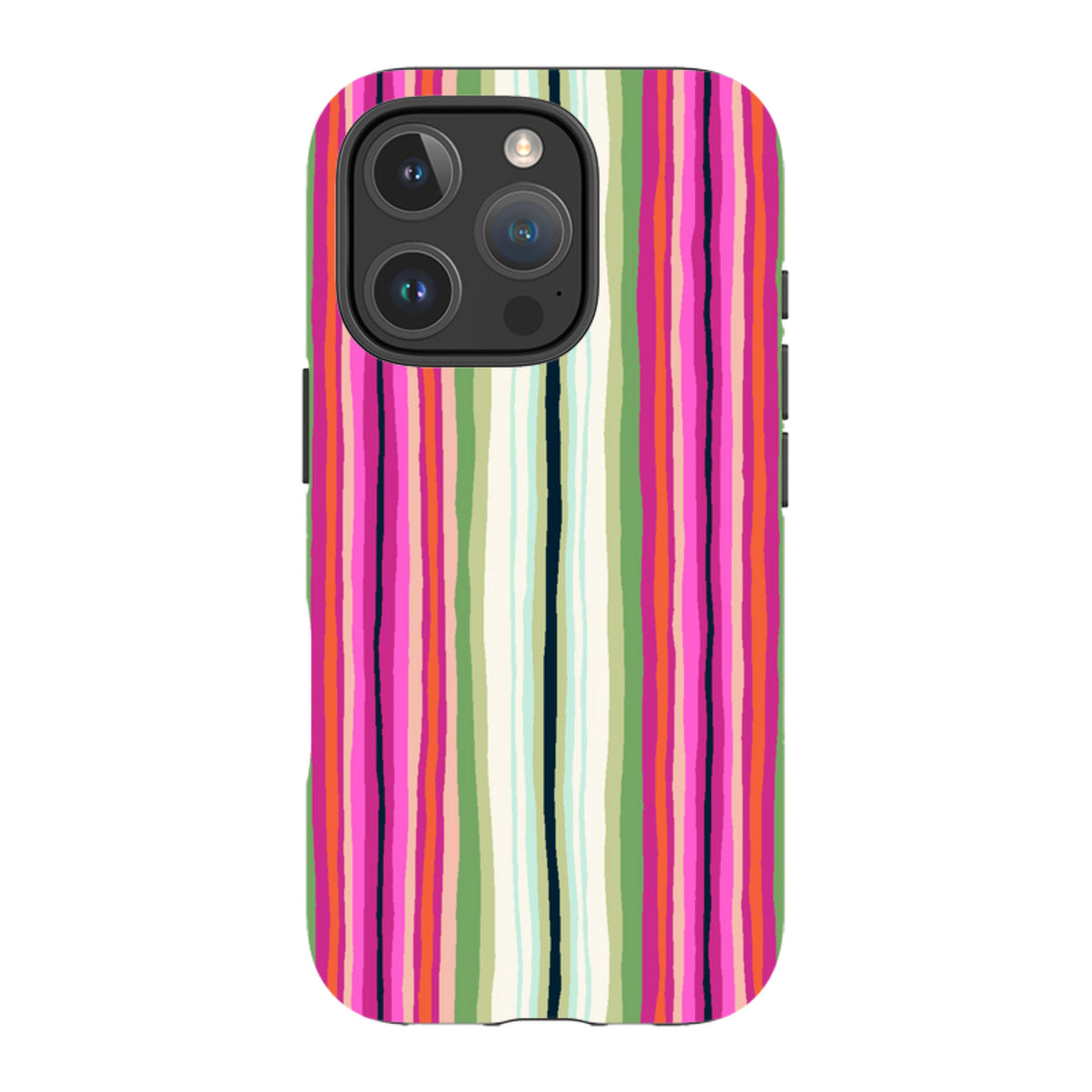 iPhone MagSafe Tough Case -  Atelier Stripe Windflower By Sarah Campbell