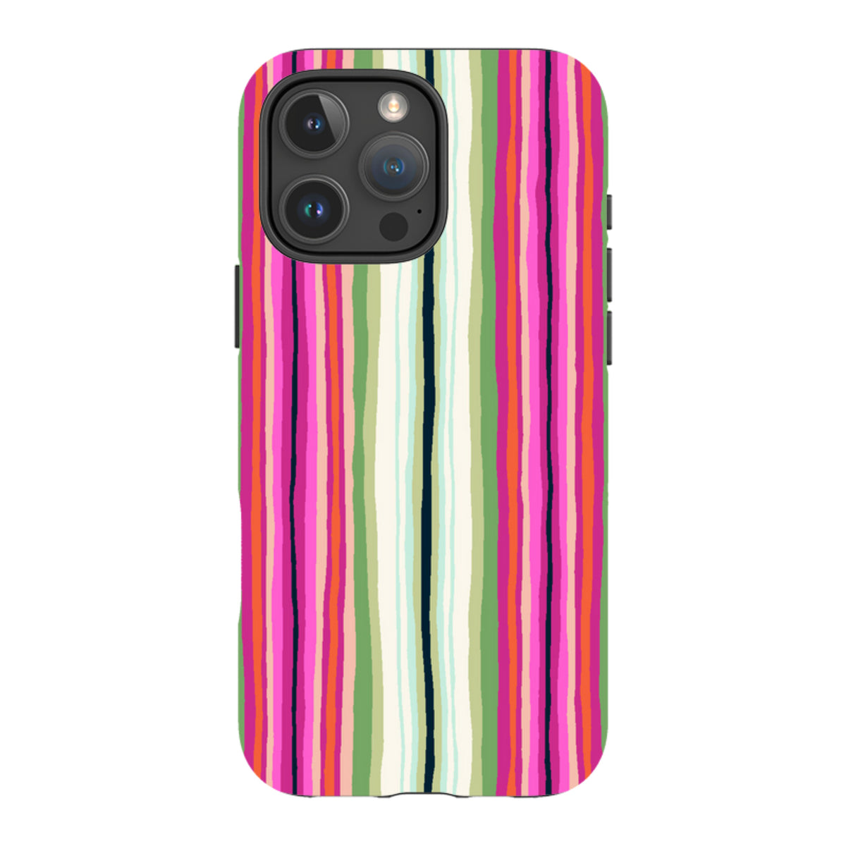 iPhone MagSafe Tough Case -  Atelier Stripe Windflower By Sarah Campbell