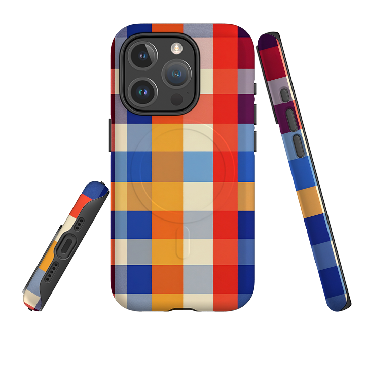 iPhone MagSafe Tough Case - Atlanta Gingham