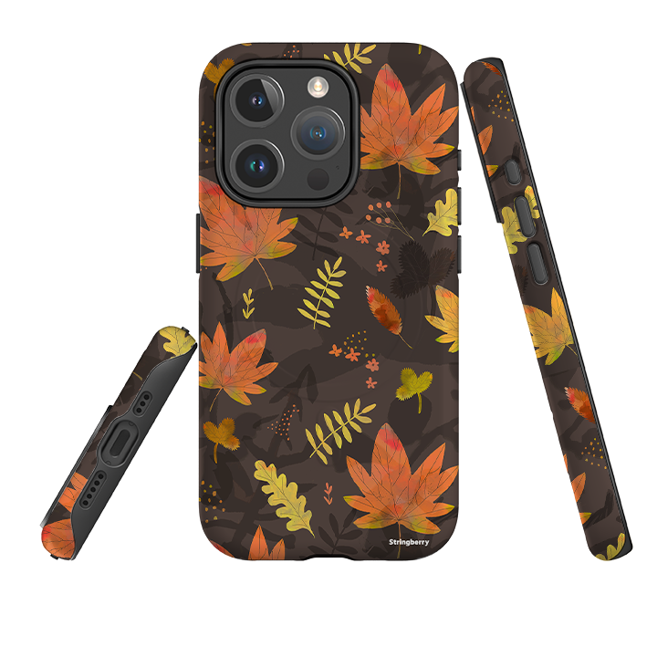 iPhone MagSafe Tough Case -  Autumn Leaves Yellow