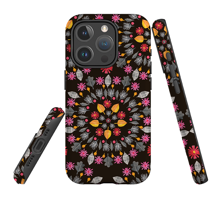 iPhone MagSafe Tough Case - Autumn Mandala By Tracey English