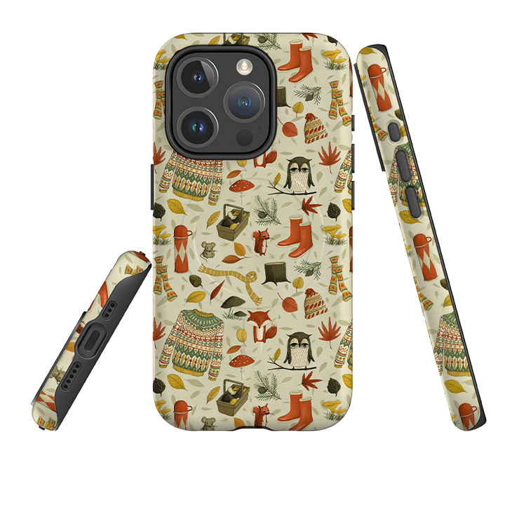 iPhone MagSafe Tough Case - Autumn Pattern By Maja Lindberg