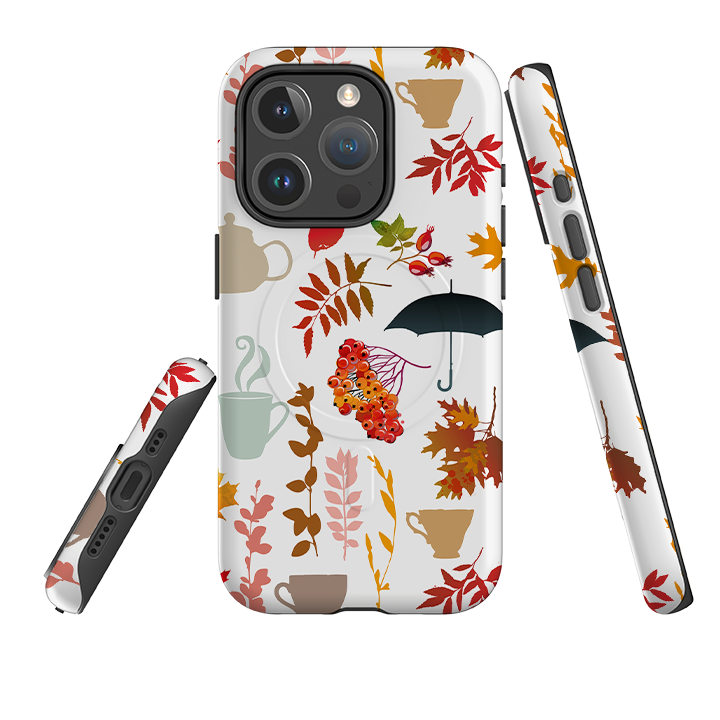 iPhone MagSafe Tough Case - Autumn Pattern