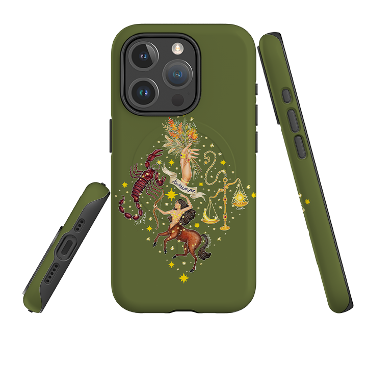 iPhone MagSafe Tough Case - Autumn Zodiac By Catherine Rowe