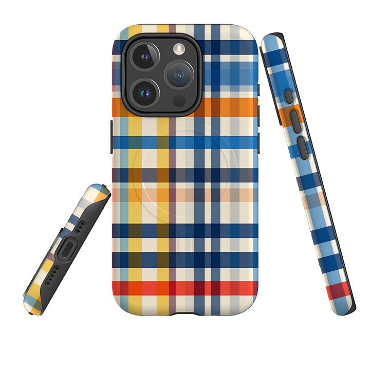 iPhone MagSafe Tough Case - Barcelona Gingham