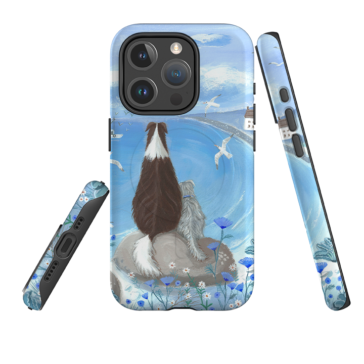 iPhone MagSafe Tough Case - Beach Dog By Mary Stubberfield