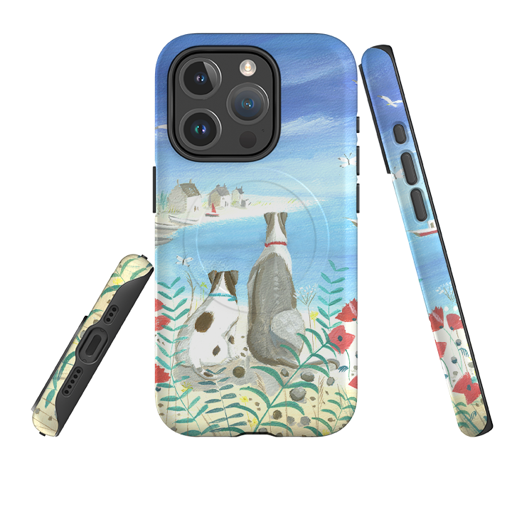 iPhone MagSafe Tough Case - Beach Dogs By Mary Stubberfield