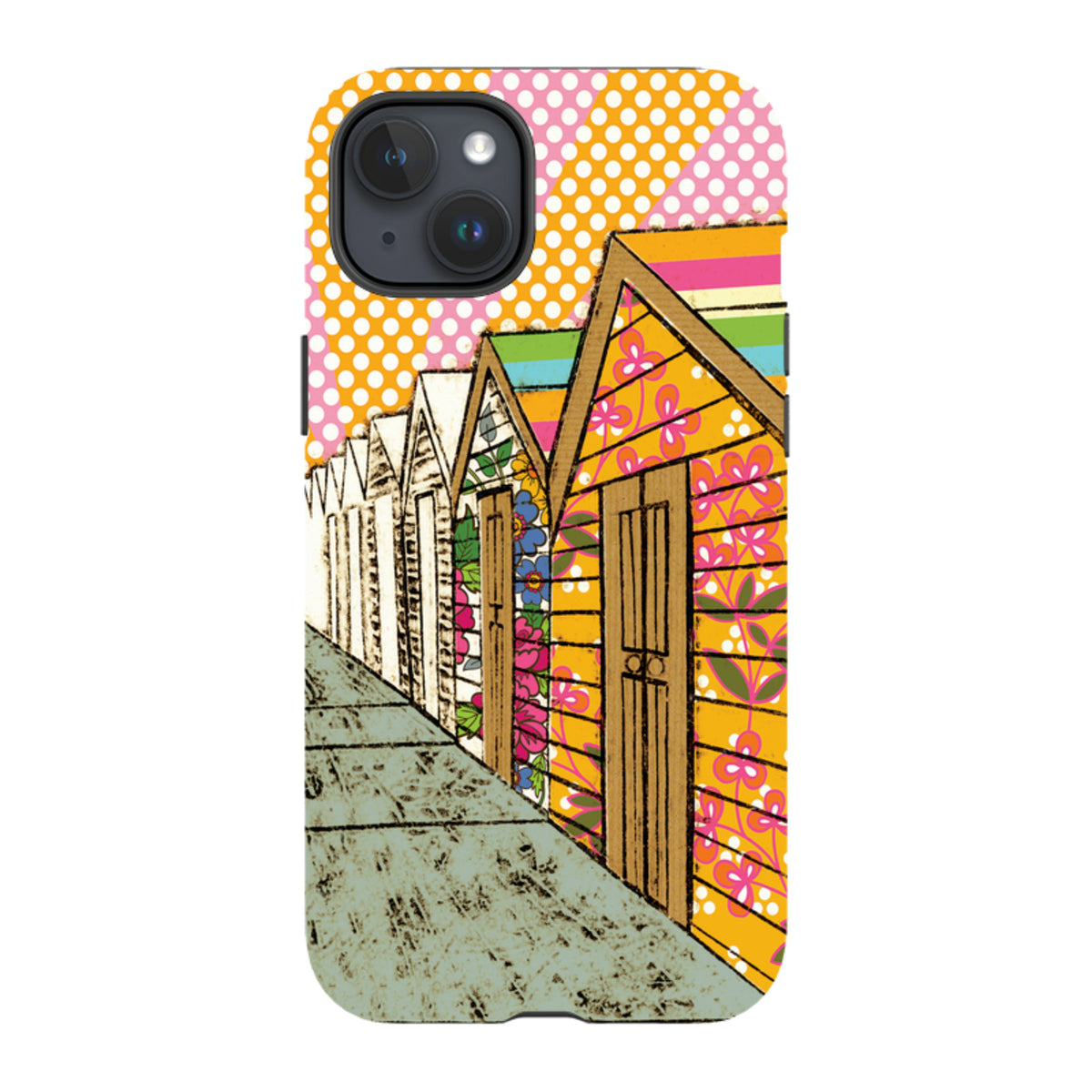iPhone MagSafe Tough Case -  Beach Huts By Amelia Bowman