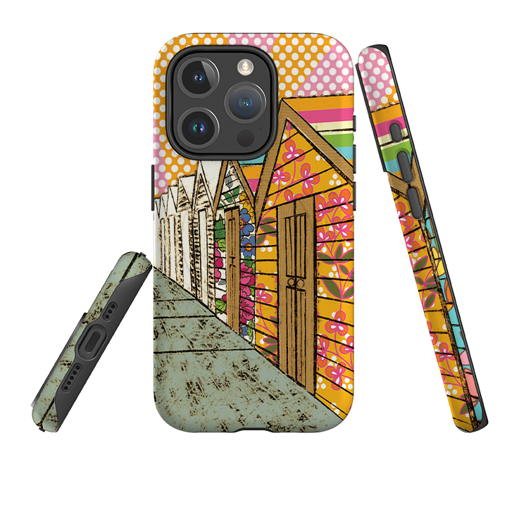 iPhone MagSafe Tough Case -  Beach Huts By Amelia Bowman