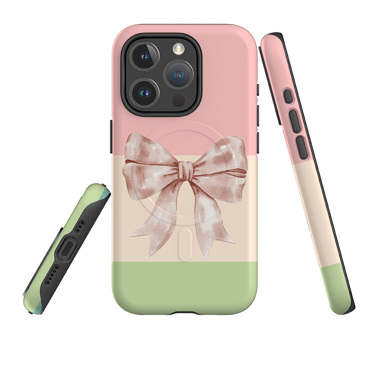 iPhone MagSafe Tough Case -  Big Bow Chroma II