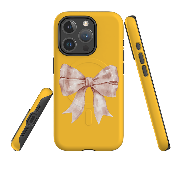 iPhone MagSafe Tough Case -  Big Bow Honey