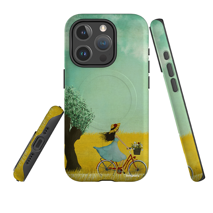 iPhone MagSafe Tough Case - Bike Ride By Maja Lindberg