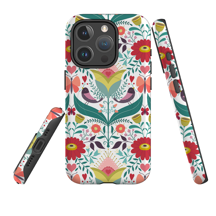 iPhone MagSafe Tough Case -  Bird Pattern IV By Suzy Taylor