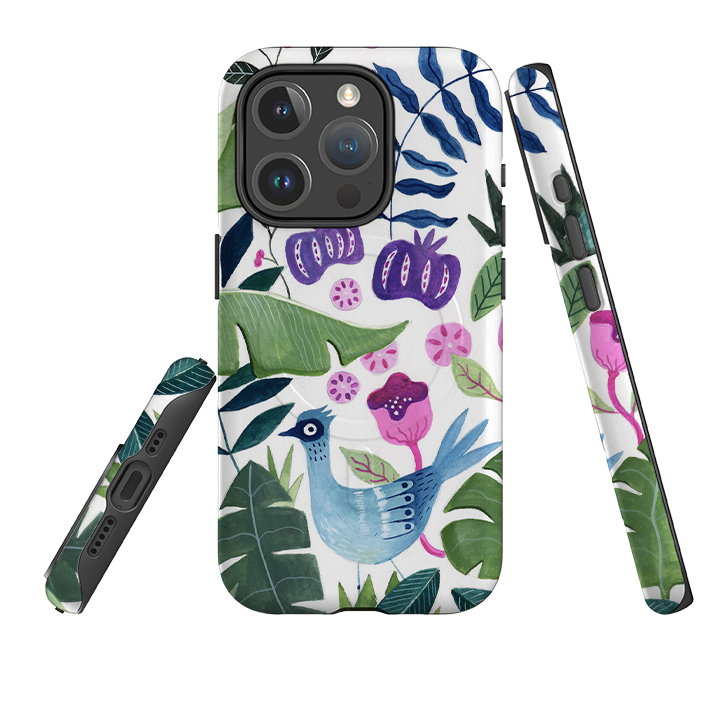 iPhone MagSafe Tough Case - Birds In Forest By Bex Parkin
