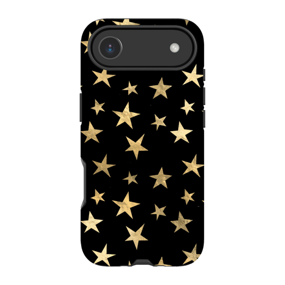 iPhone MagSafe Tough Case - Black and Gold Stars