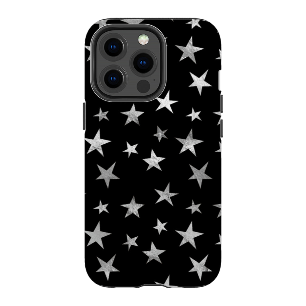 iPhone MagSafe Tough Case - Black and Silver Stars
