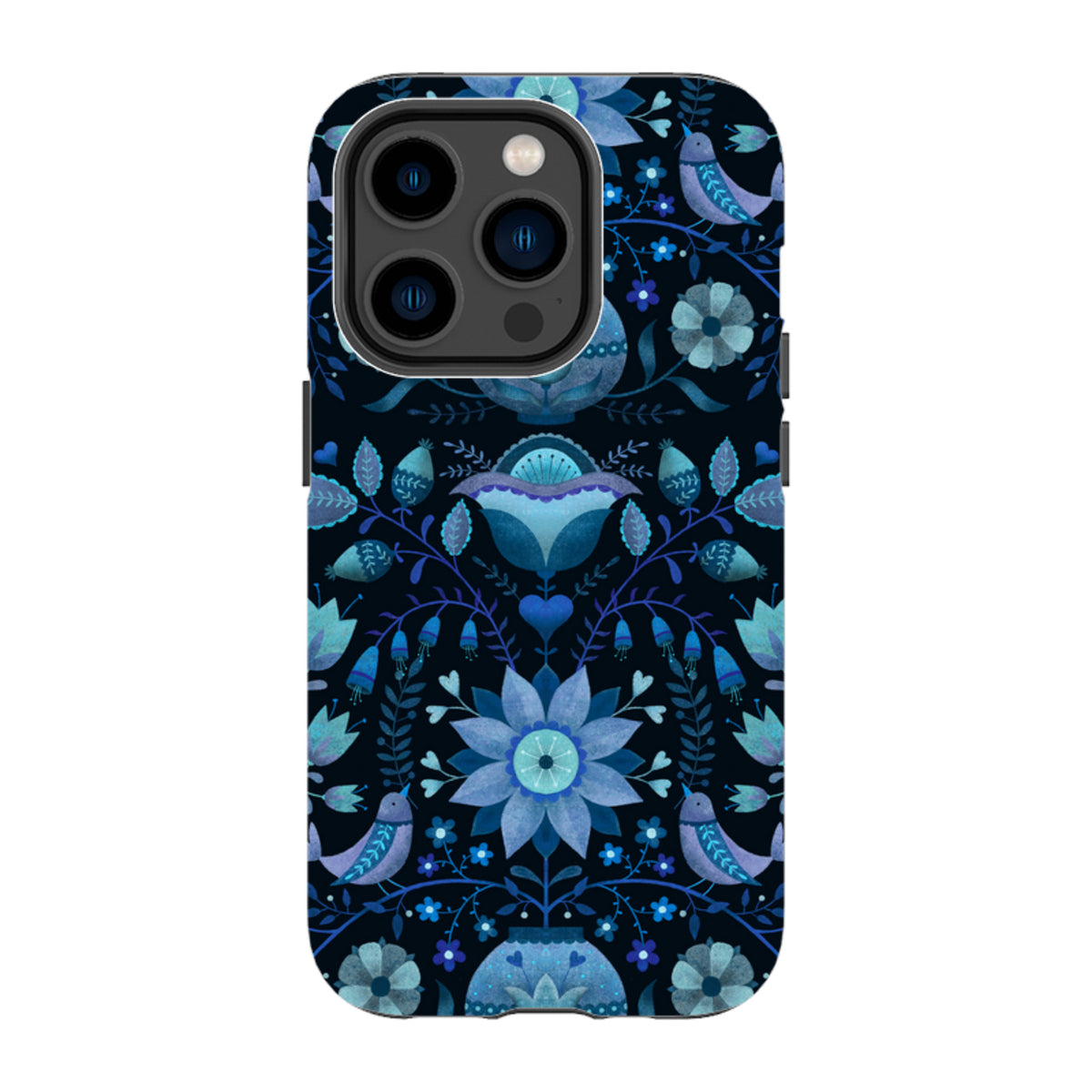 iPhone MagSafe Tough Case -  Blue Folk By Suzy Taylor