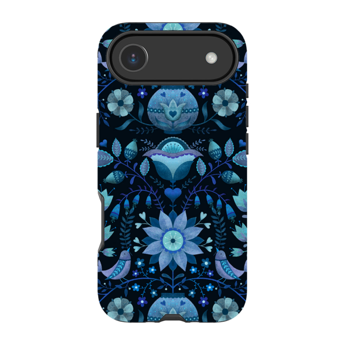 iPhone MagSafe Tough Case -  Blue Folk By Suzy Taylor