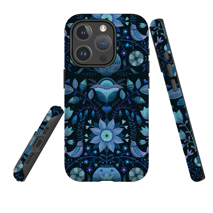 iPhone MagSafe Tough Case -  Blue Folk By Suzy Taylor