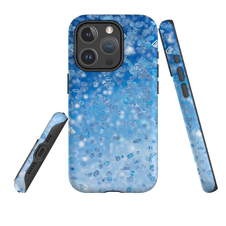 iPhone MagSafe Tough Case - Blue Glitter (case does not glitter)