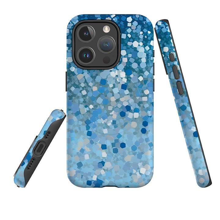 iPhone MagSafe Tough Case - Blue Glitter II (Case does not glitter)