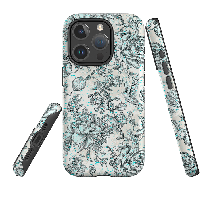 iPhone MagSafe Tough Case -  Blue Peonies