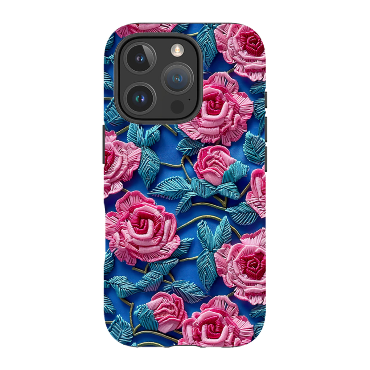 iPhone MagSafe Tough Case - Blue Summer Roses