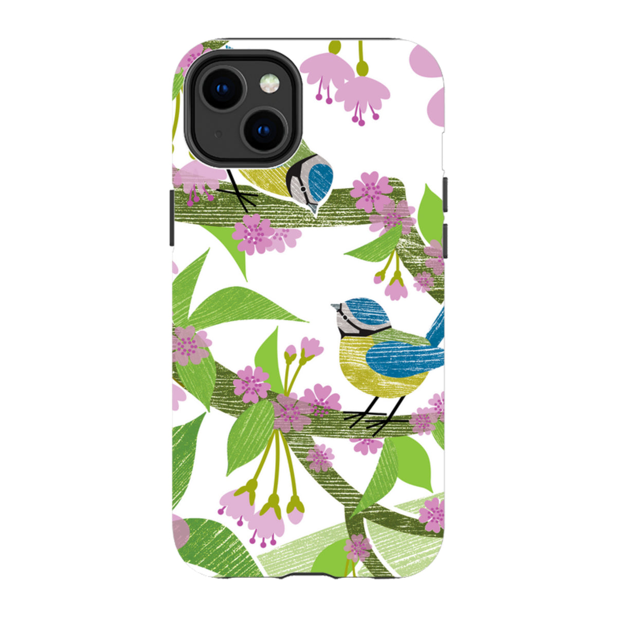 iPhone MagSafe Tough Case - Blue Tits and Blossom By Liane Payne