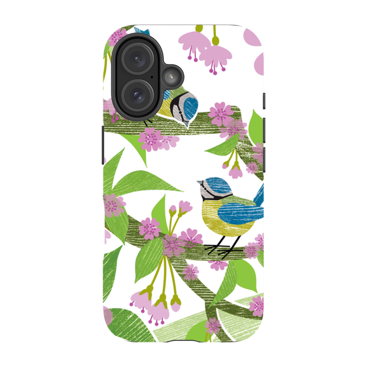 iPhone MagSafe Tough Case - Blue Tits and Blossom By Liane Payne