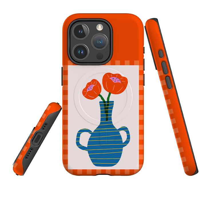 iPhone MagSafe Tough Case - Blue Vase