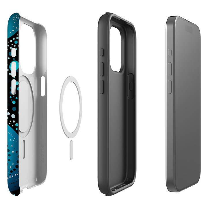 Здрав калъф MagSafe за iPhone – Синя вълна