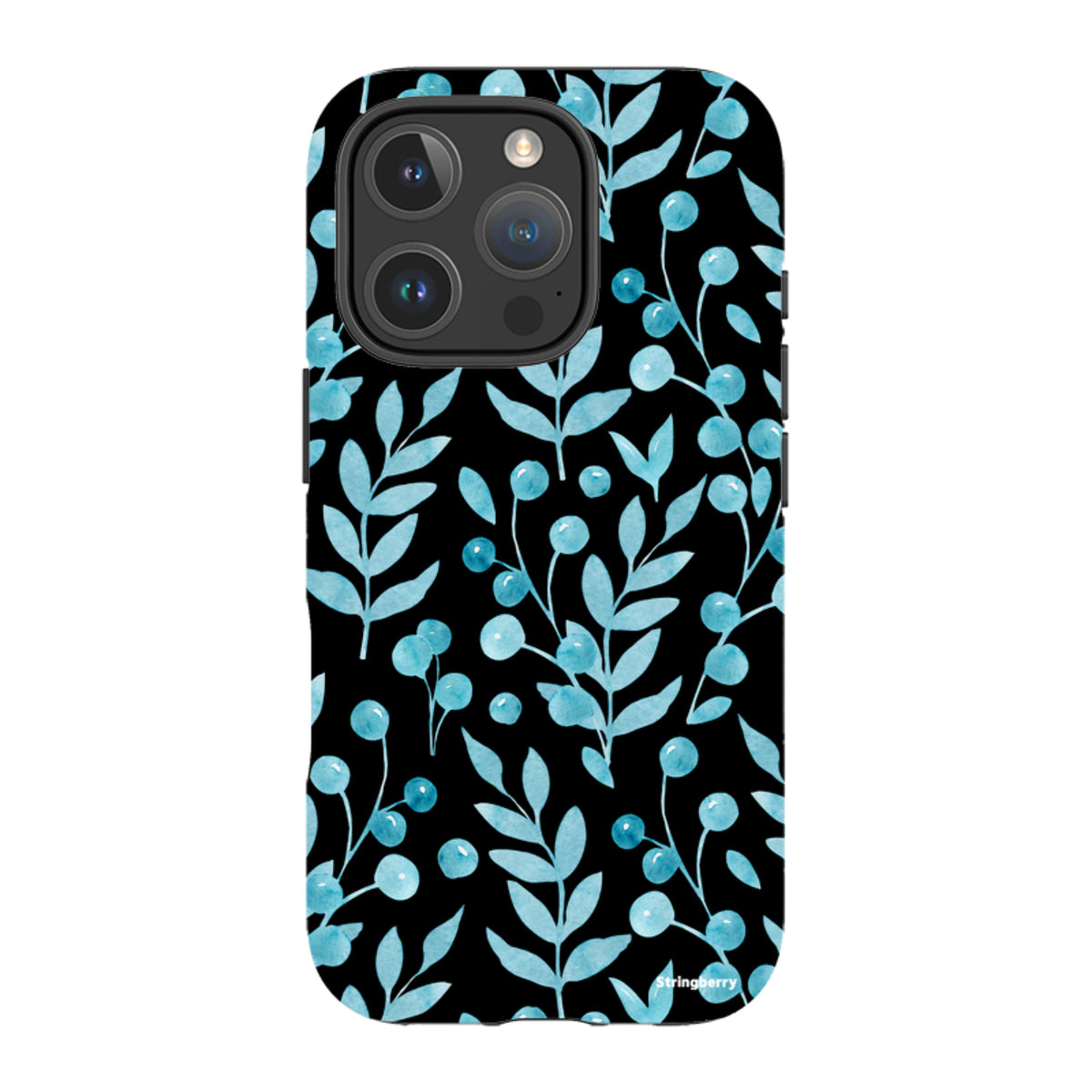iPhone MagSafe Tough Case -  Blue Xmas Florals