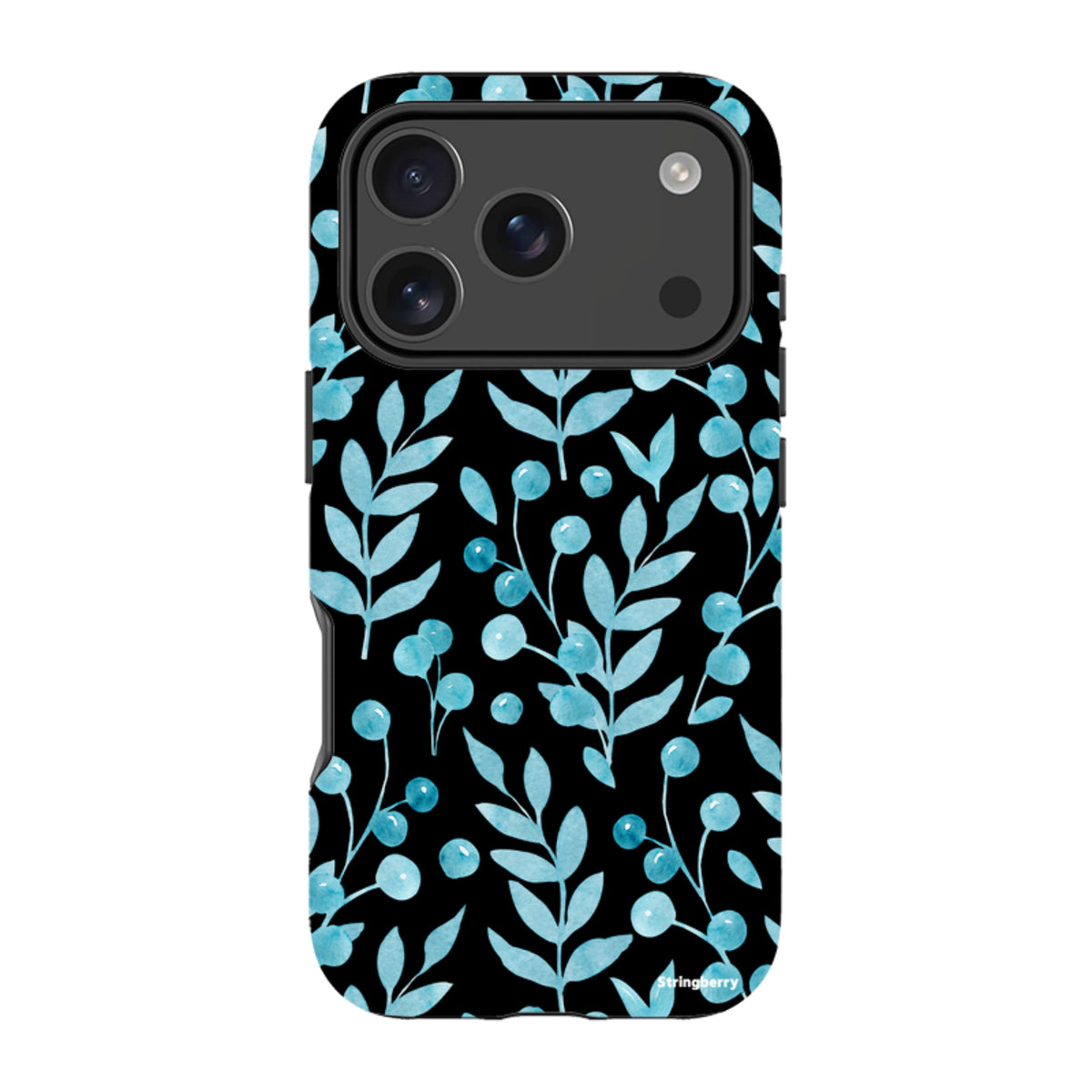 iPhone MagSafe Tough Case -  Blue Xmas Florals