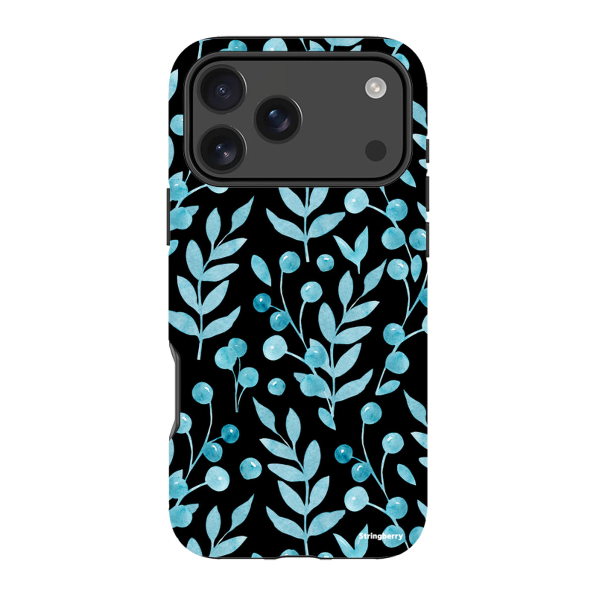 iPhone MagSafe Tough Case -  Blue Xmas Florals