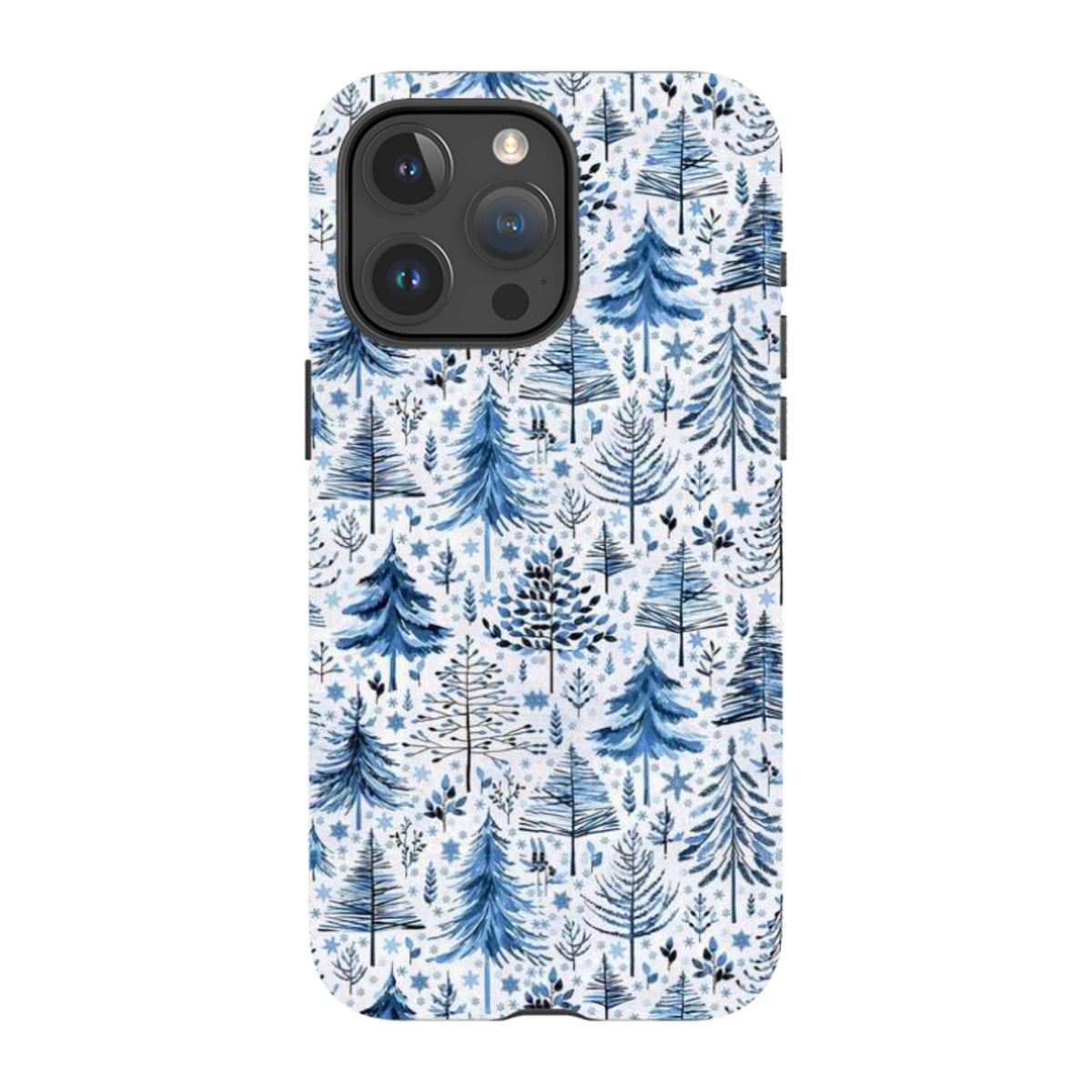 iPhone MagSafe Tough Case -  Blue Xmas Trees By Elisabeth Haager