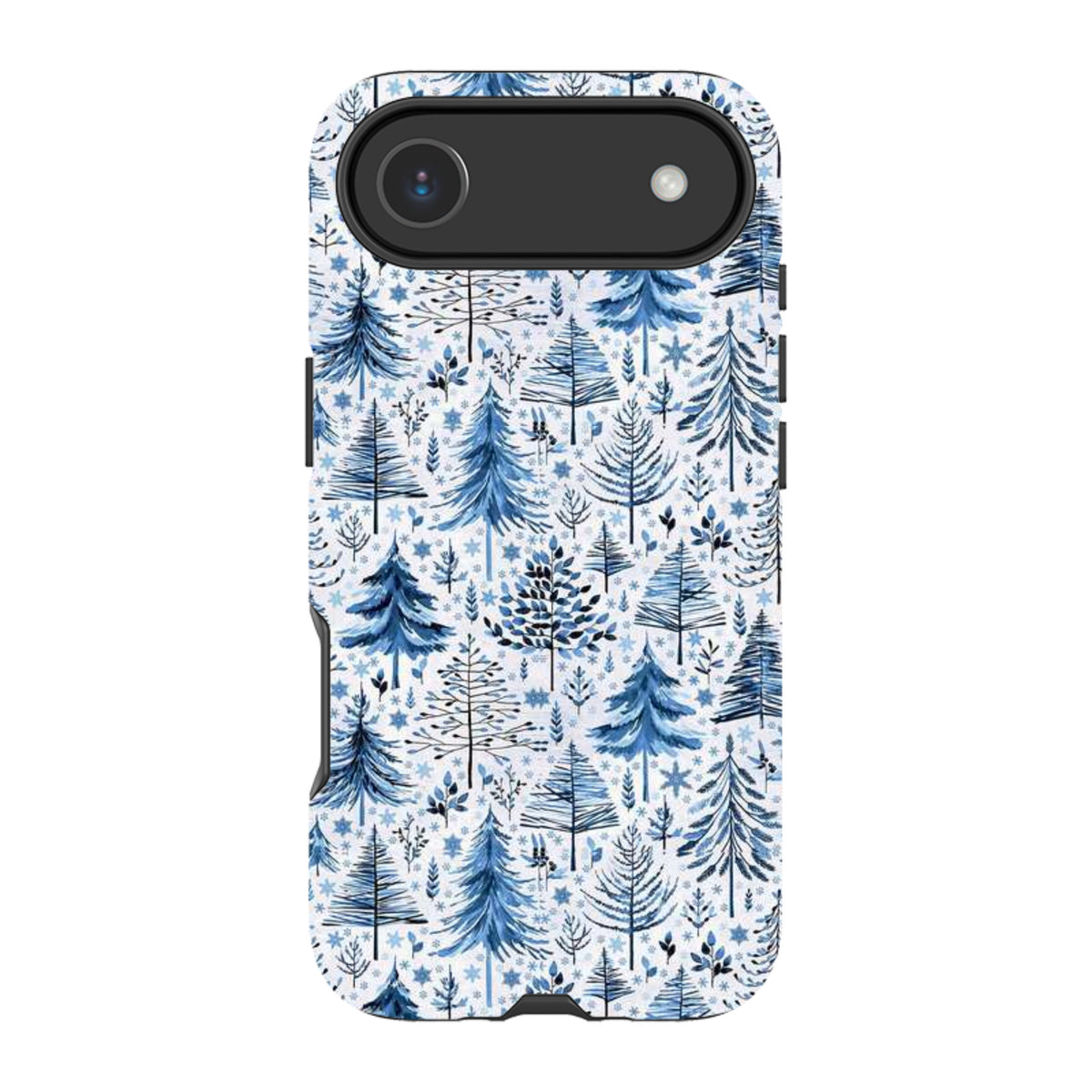 iPhone MagSafe Tough Case -  Blue Xmas Trees By Elisabeth Haager