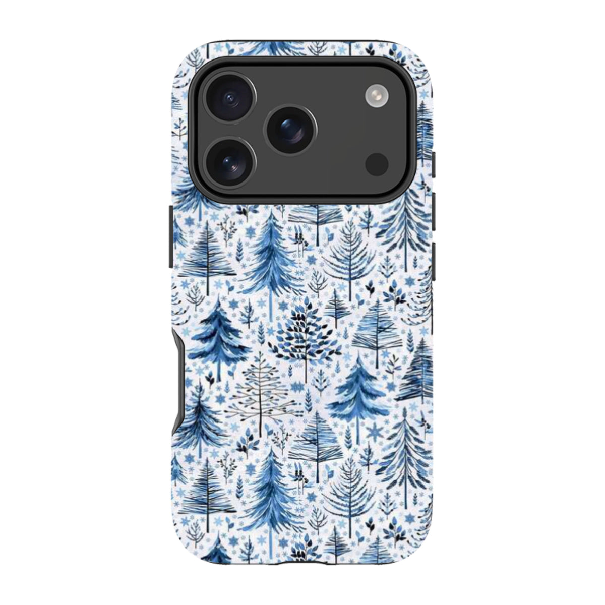 iPhone MagSafe Tough Case -  Blue Xmas Trees By Elisabeth Haager