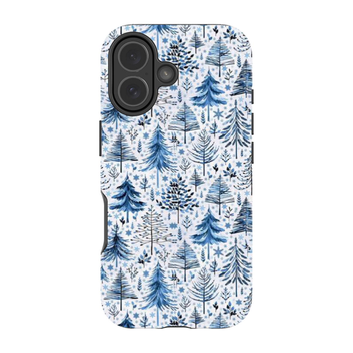 iPhone MagSafe Tough Case -  Blue Xmas Trees By Elisabeth Haager